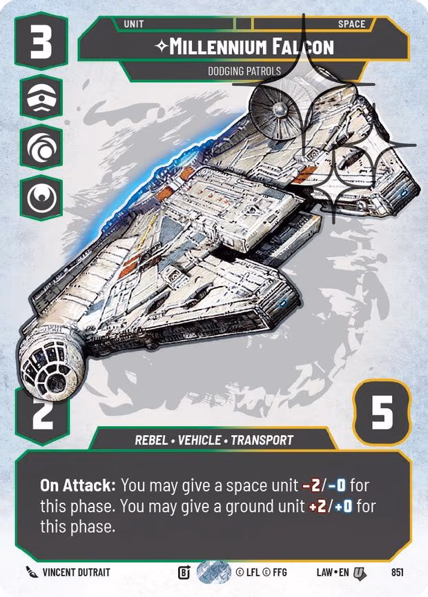 Millennium Falcon - Dodging Patrols - Uncommon (851)