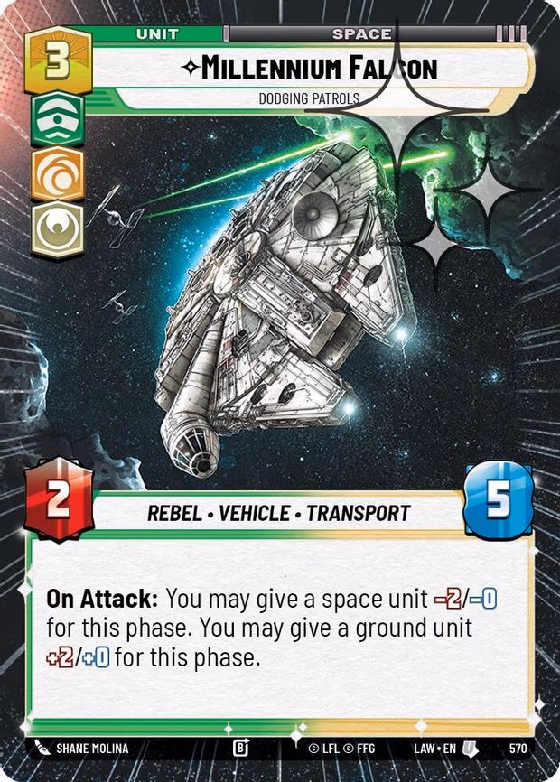 Millennium Falcon - Dodgin Patrols - Uncommon (570)