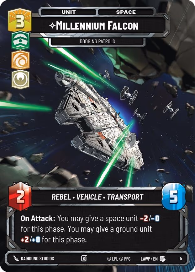 Millennium Falcon - Dodging Patrols - Uncommon (5)