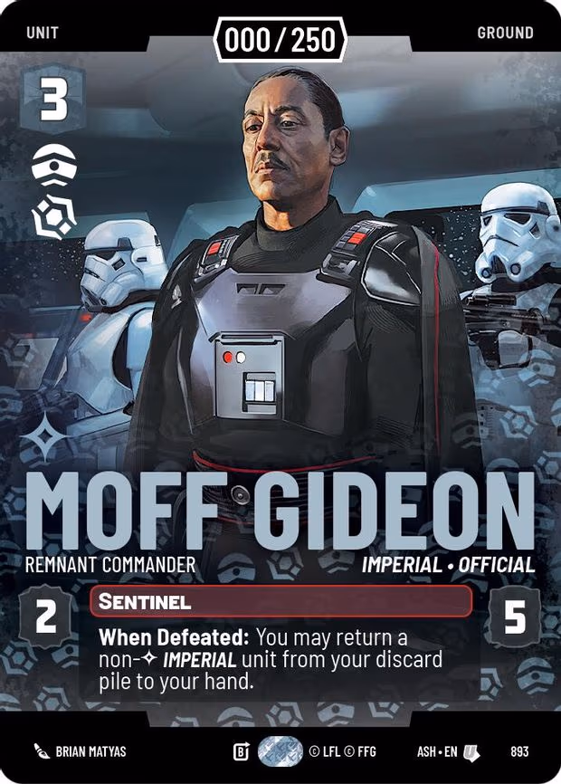 Moff Gideon - Remnant Commander (Serialized) - Uncommon (893)