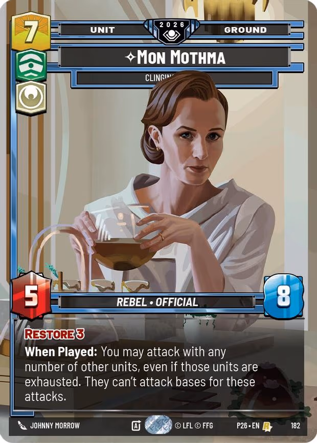 Mon Mothma - Clinging to Hope - Rare (182)