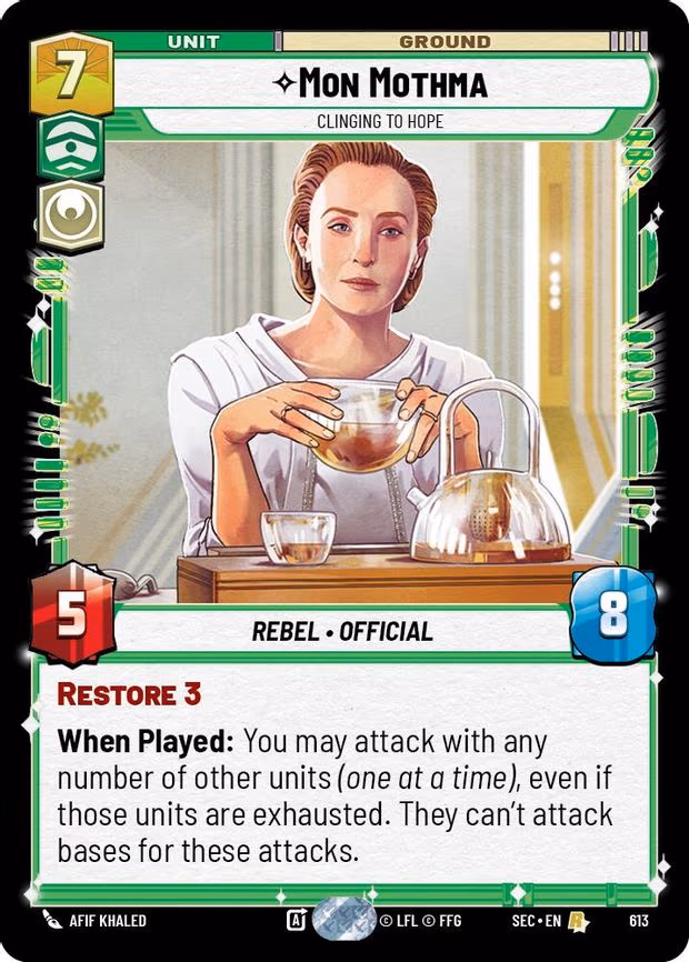 Mon Mothma - Clinging to Hope - Rare (613)