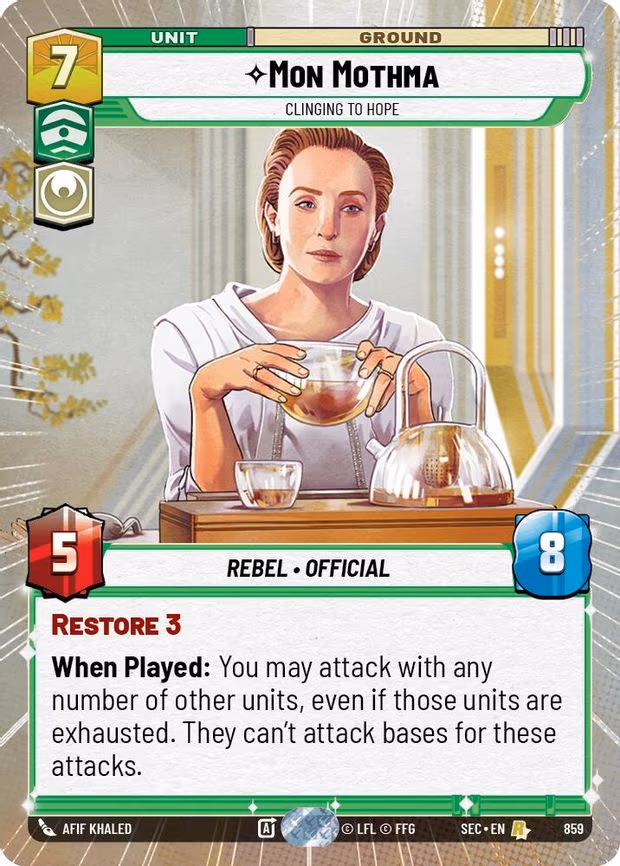 Mon Mothma - Clinging to Hope - Rare (859)