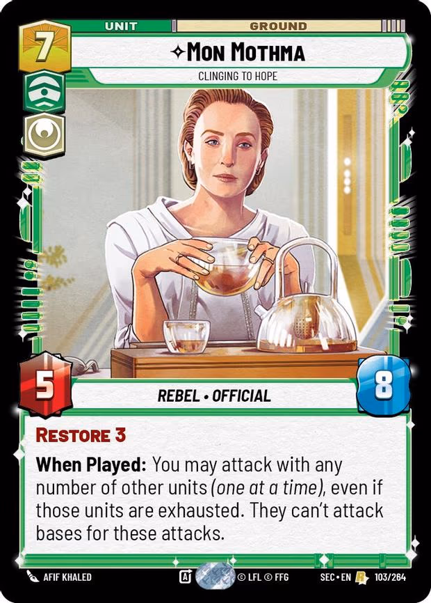 Mon Mothma - Clinging to Hope - Rare (103/264)