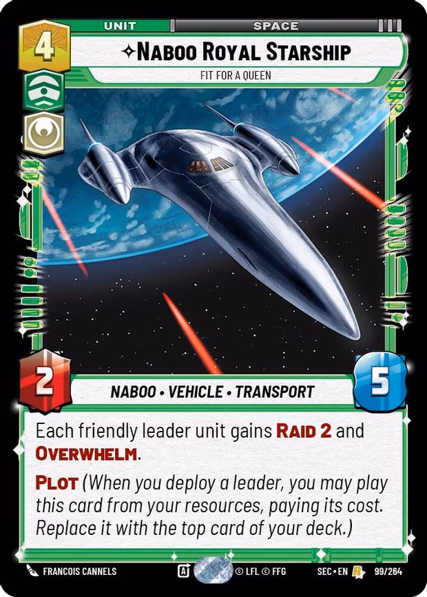 Naboo Royal Starship - Fit For A Queen - Rare (99/264)