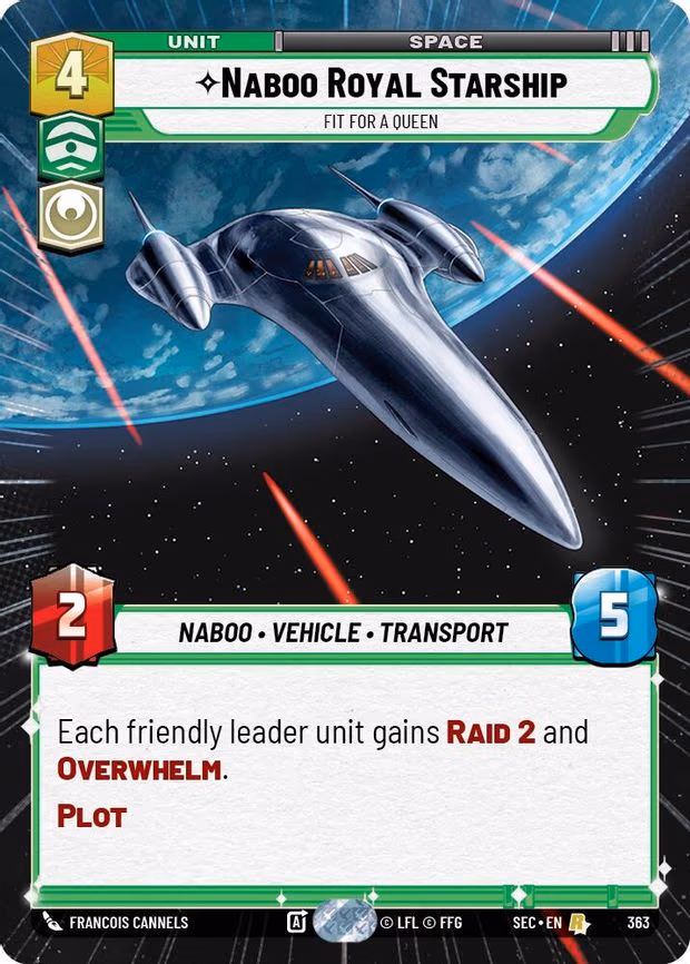 Naboo Royal Starship - Fit For A Queen - Rare (363)