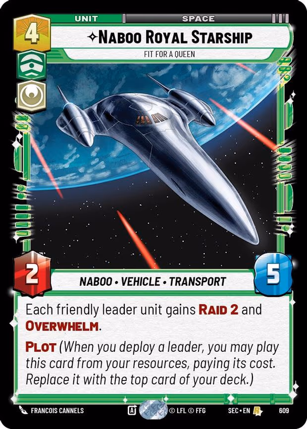 Naboo Royal Starship - Fit For A Queen - Rare (609)