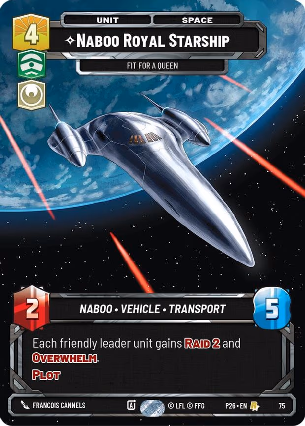 Naboo Royal Starship - Fit For A Queen - Rare (75)