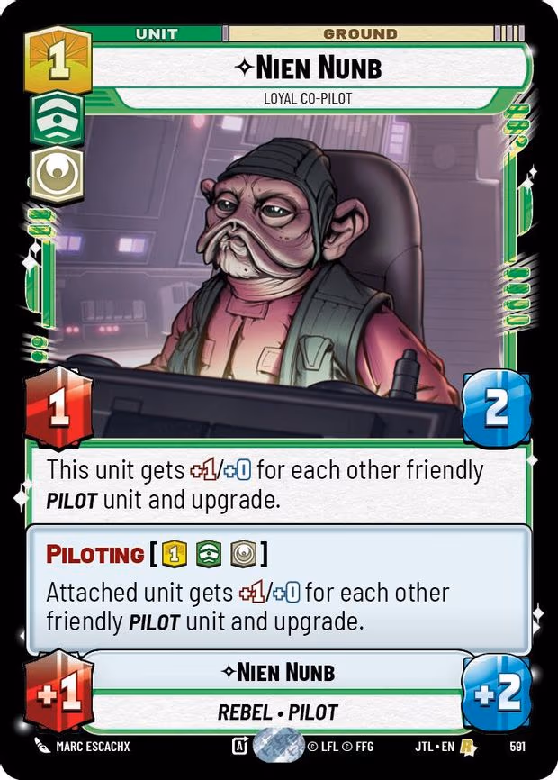 Nien Nunb - Loyal Co-Pilot - Rare (591)
