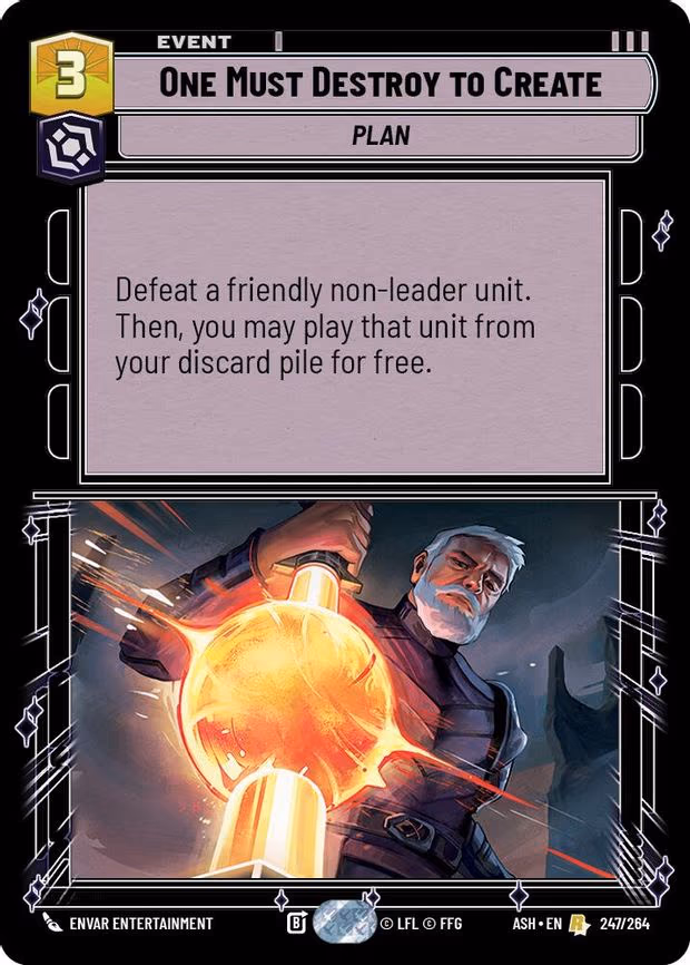 One Must Destroy to Create - Rare (247/264)