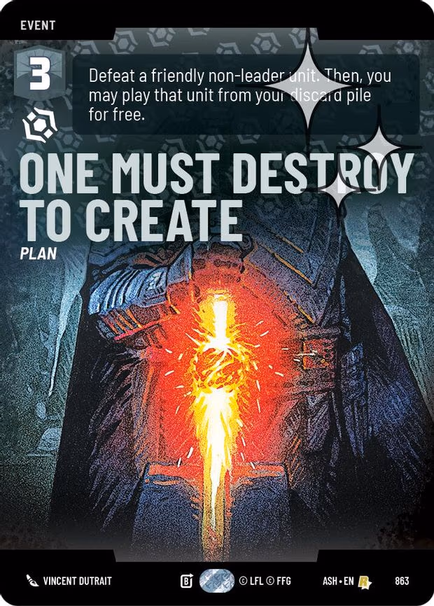 One Must Destroy to Create - Rare (863)