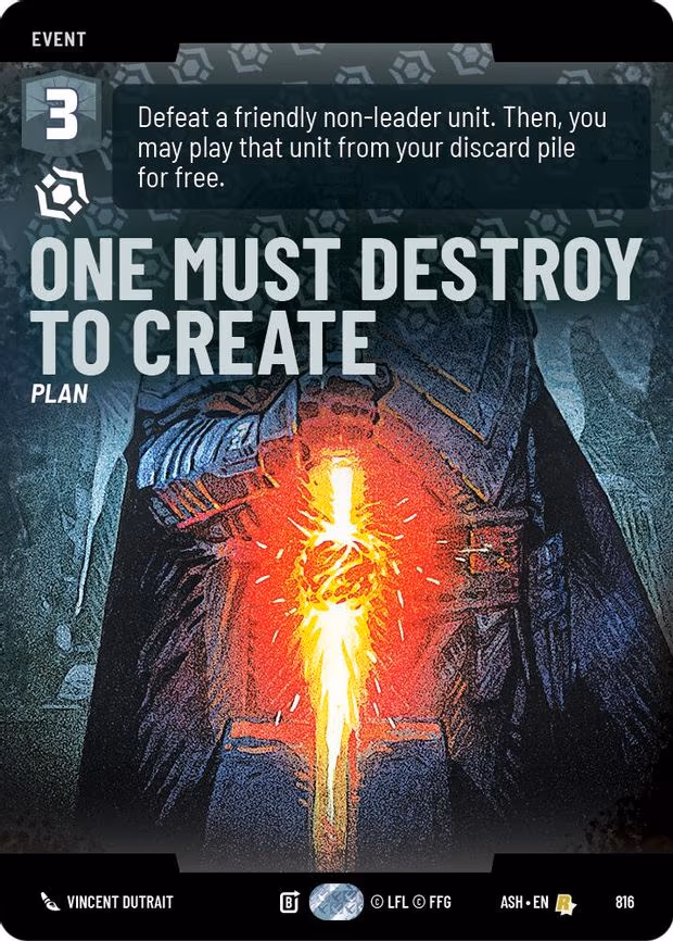 One Must Destroy to Create (Prestige) - Rare (816)