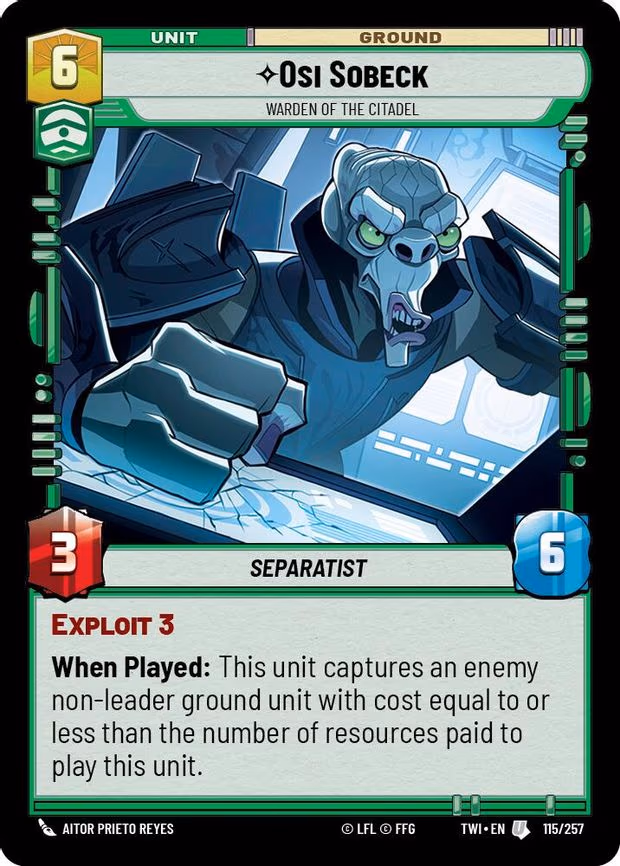 Osi Sobeck - Warden of the Citadel - Uncommon (115/257)