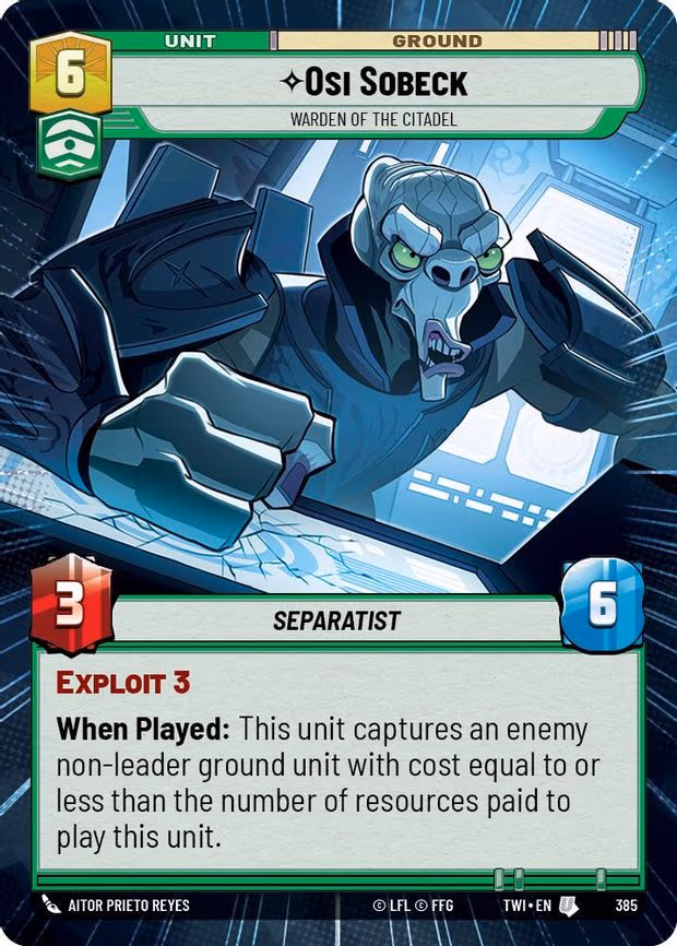 Osi Sobeck - Warden of the Citadel - Uncommon (385)