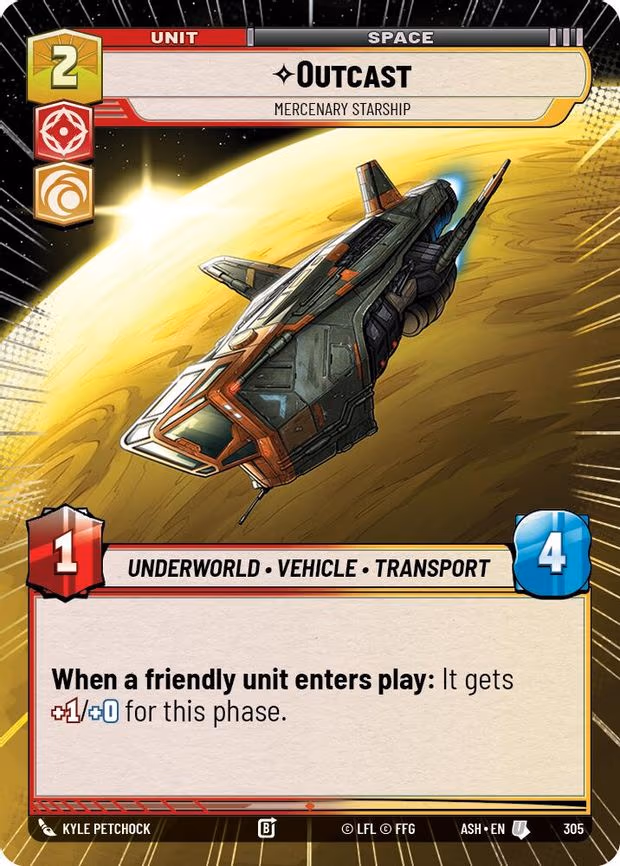 Outcast - Mercenary Starship - Uncommon (305)