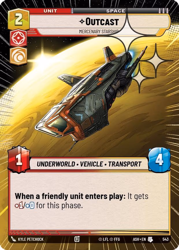 Outcast - Mercenary Starship - Uncommon (543)