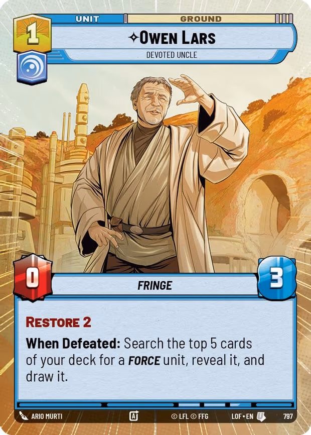 Owen Lars - Devoted Uncle - Uncommon (797)