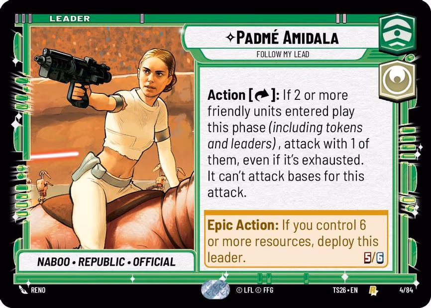 Padmé Amidala - Follow My Lead - Rare (4/84)