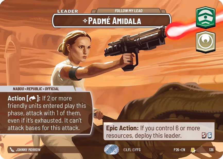 Padme Amidala - Follow My Lead (Prize Wall) - Rare (136)