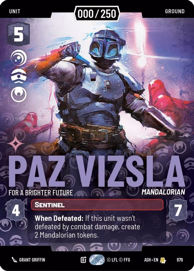 Paz Vizsla - For a Brighter Future (Serialized) - Rare (879)