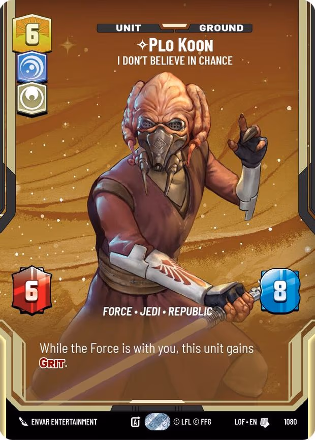 Plo Koon - I Don't Believe in Chance - Uncommon (1080)