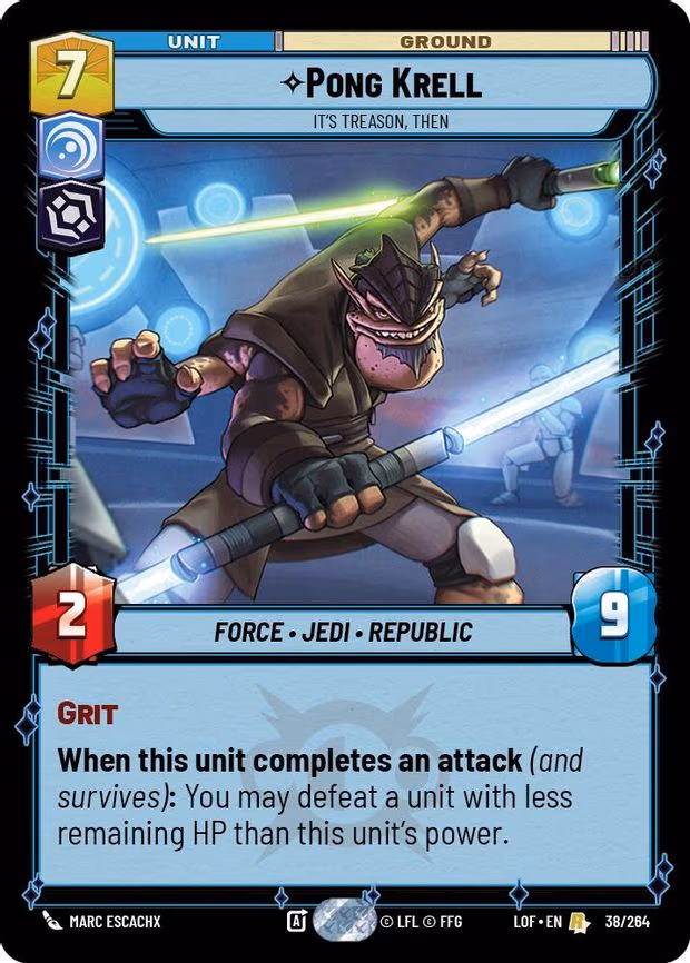 Pong Krell - It's Treason, Then - Rare (038/264)