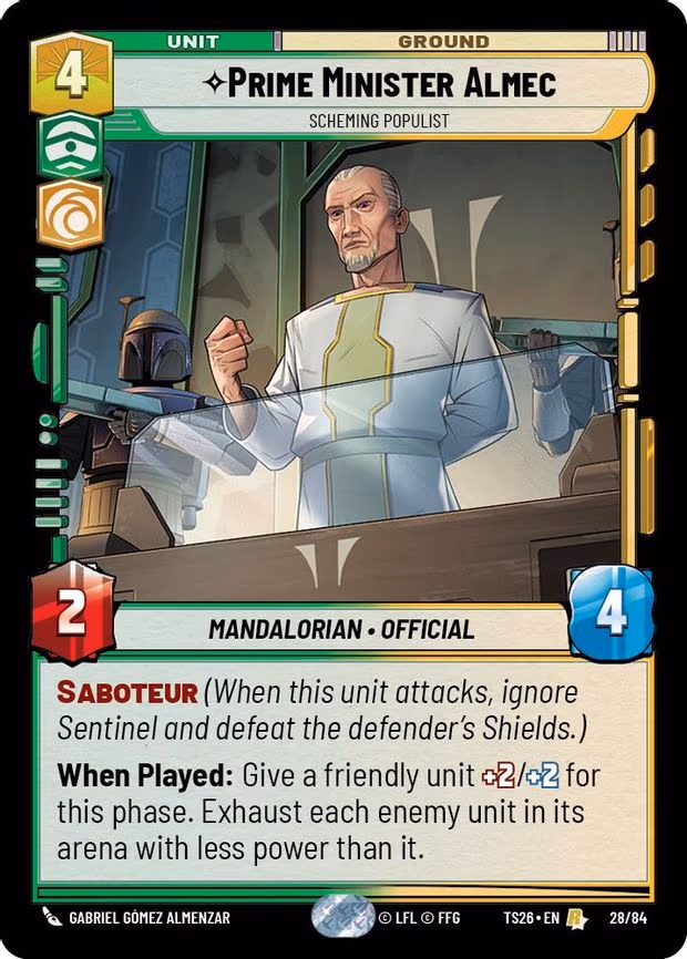 Prime Minister Almec - Scheming Populist - Rare (28/84)