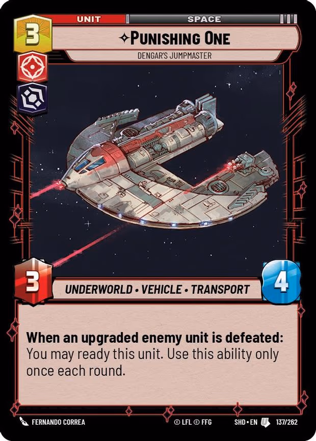 Punishing One - Dengar's Jumpmaster - Uncommon (137/262)