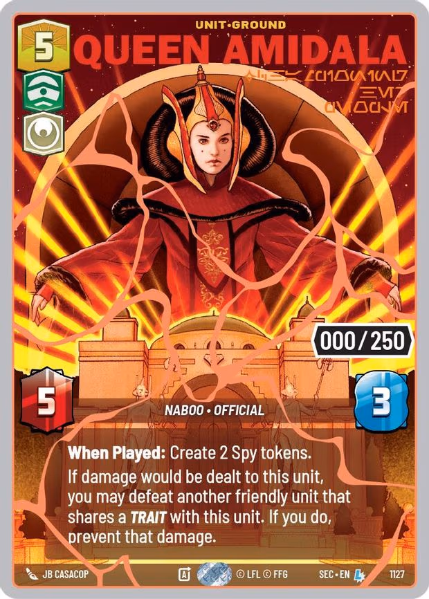 Queen Amidala - Championing Her People (Serialized) (Rose Gold) - Legendary (1127)