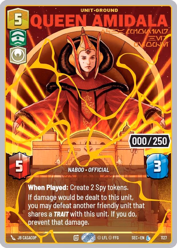Queen Amidala - Championing Her People (Serialized) (Gold) - Legendary (1127)