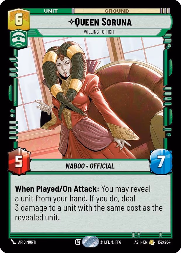 Queen Soruna - Willing to Fight - Rare (132/264)