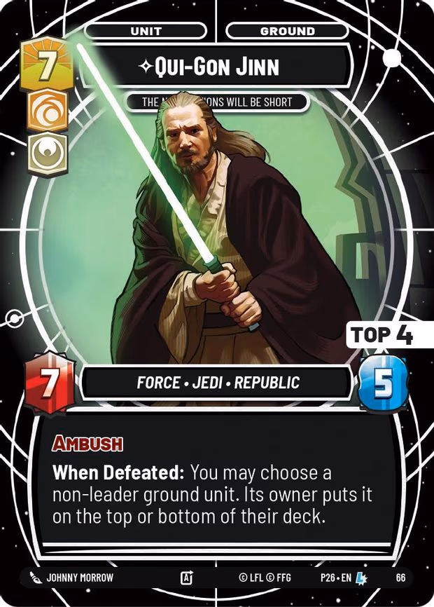 Qui-Gon Jinn - The Negotiations Will Be Short