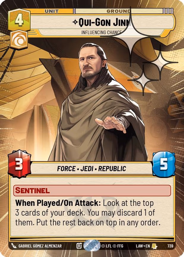 Qui-Gon Jinn - Influencing Chance - Rare (739)