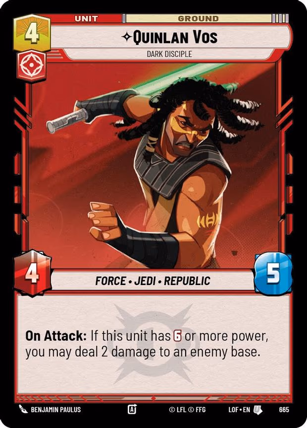 Quinlan Vos - Dark Disciple - Uncommon (665)