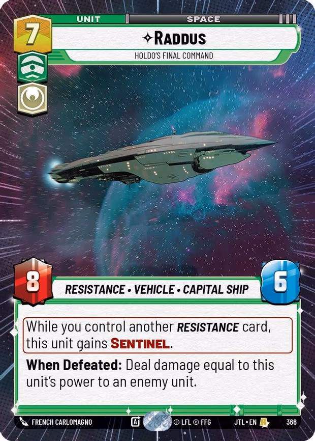 Raddus - Holdo's Final Command - Rare (366)
