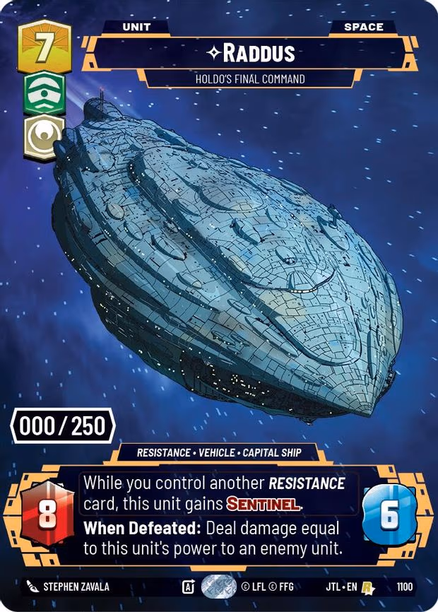 Raddus - Holdo's Final Command (Serialized) - Rare (1100)