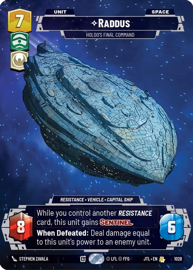 Raddus - Holdo's Final Command (Prestige) - Rare (1028)