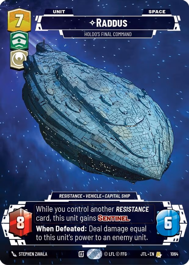 Raddus - Holdo's Final Command - Rare (1064)