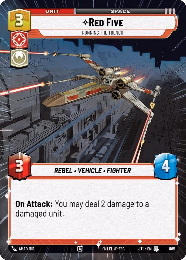 Red Five - Running the Trench - Uncommon (885)