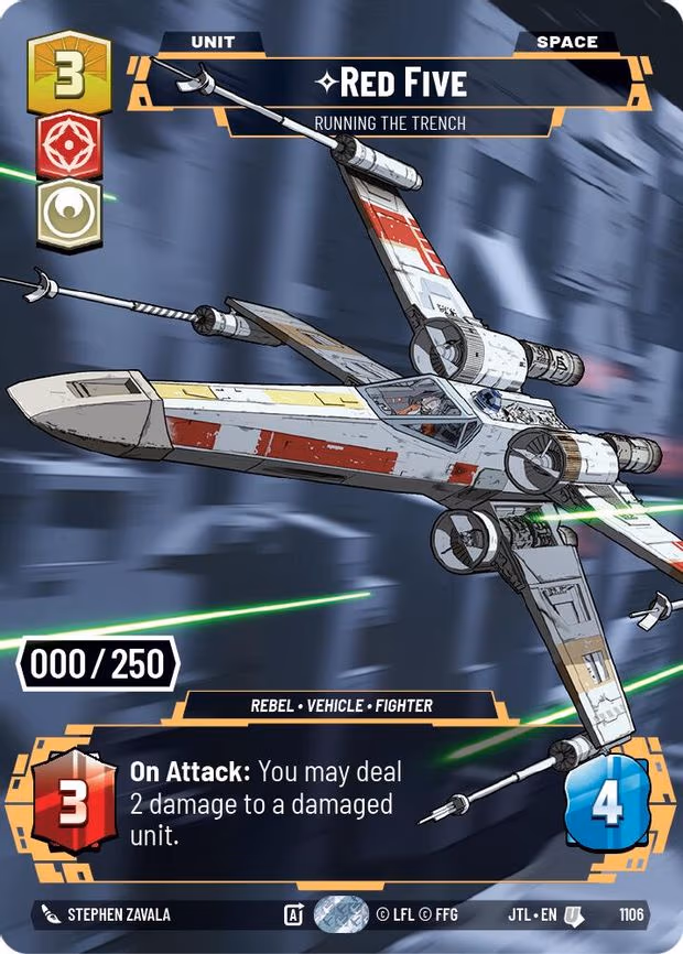 Red Five - Running the Trench (Serialized) - Uncommon (1106)