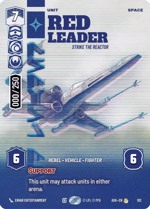 Red Leader - Strike the Reactor (Serialized) - Rare (912)