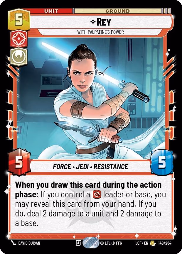 Rey - With Palpatine's Power - Rare (148/264)