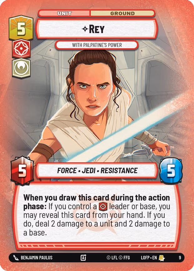 Rey - With Palpatine's Power - Rare (9)