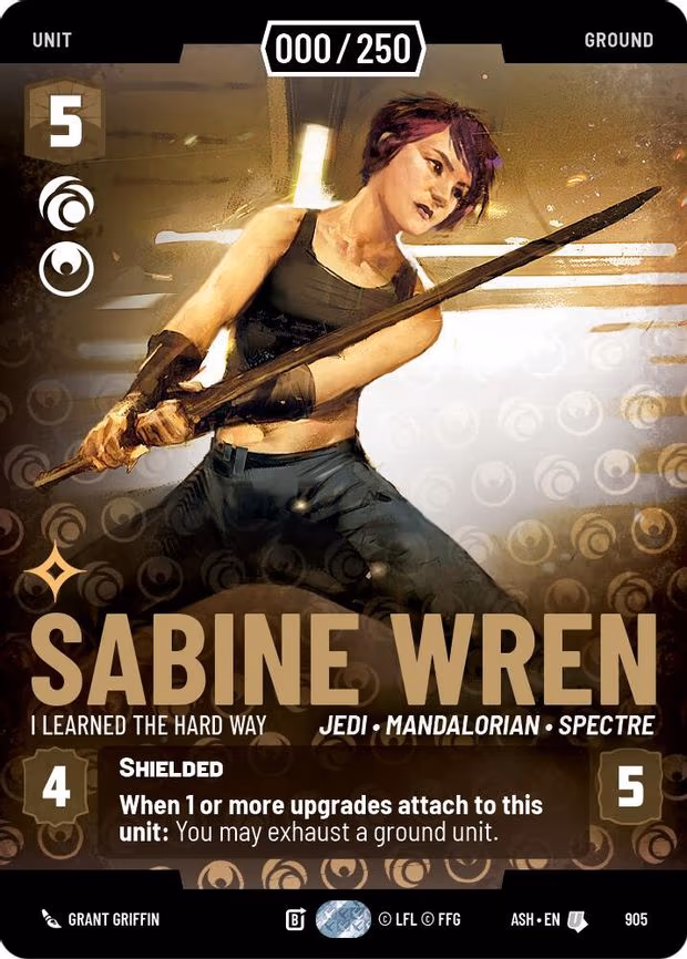 Sabine Wren - I Learned the Hard Way (Serialized) - Uncommon (905)