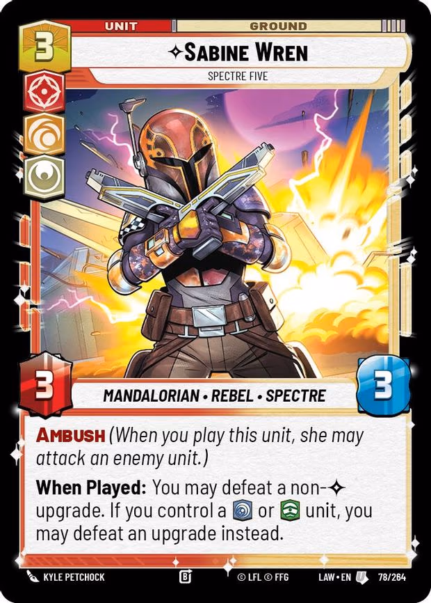 Sabine Wren - Spectre Five - Uncommon (78/264)