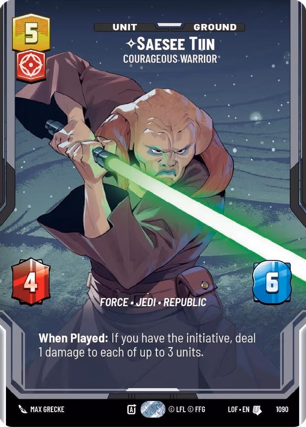 Saesee Tiin - Courageous Warrior - Uncommon (1090)