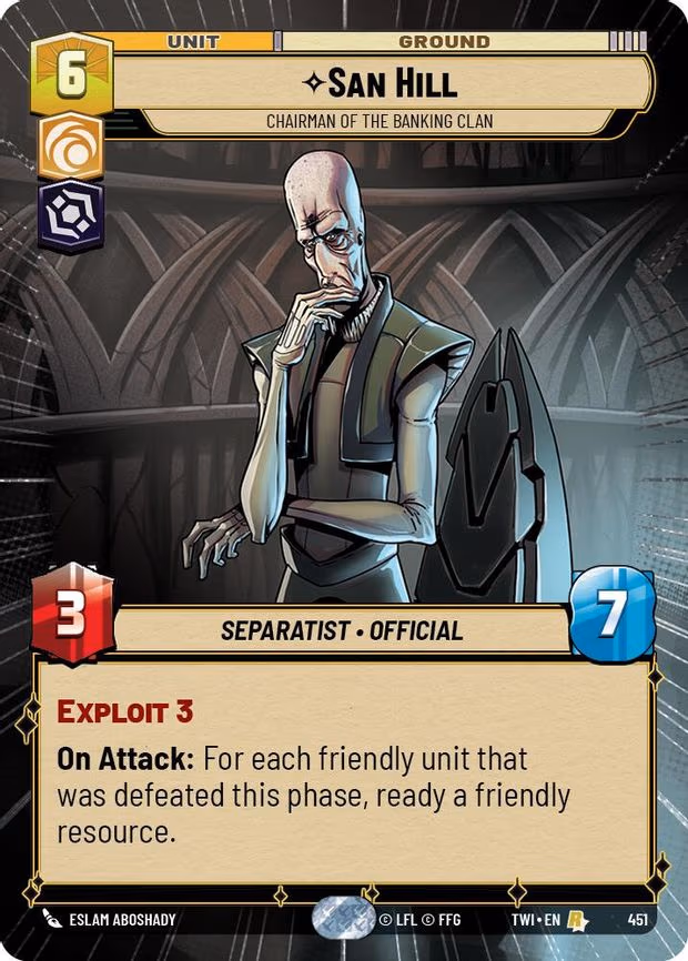 San Hill - Chairman of the Banking Clan - Rare (451)