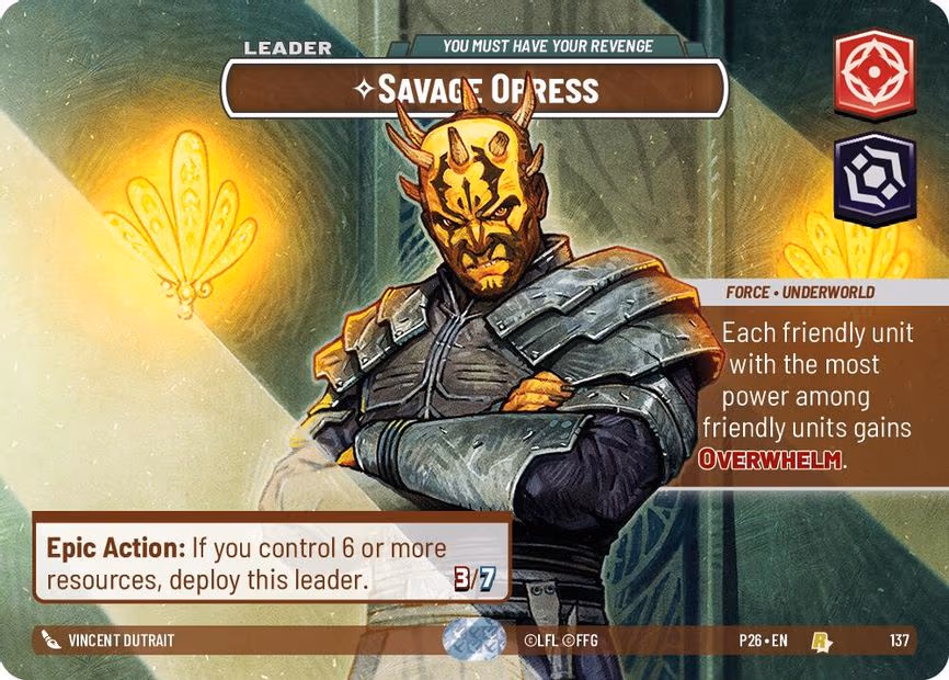 Savage Opress - You Must Have Your Revenge (Prize Wall) - Rare (137)