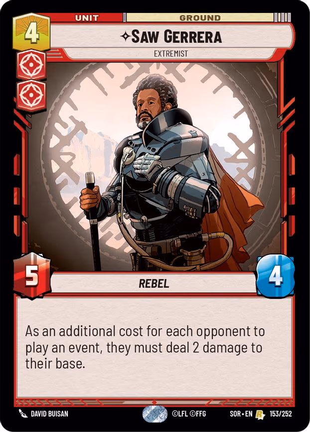 Saw Gerrera - Extremist - Rare (153/252)