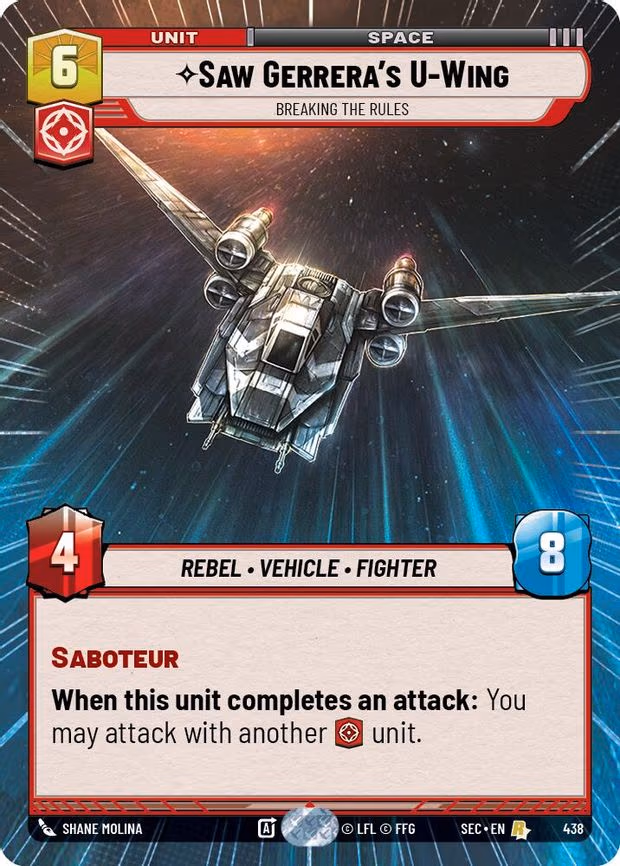 Saw Gerrera's U-Wing - Breaking the Rules - Rare (438)